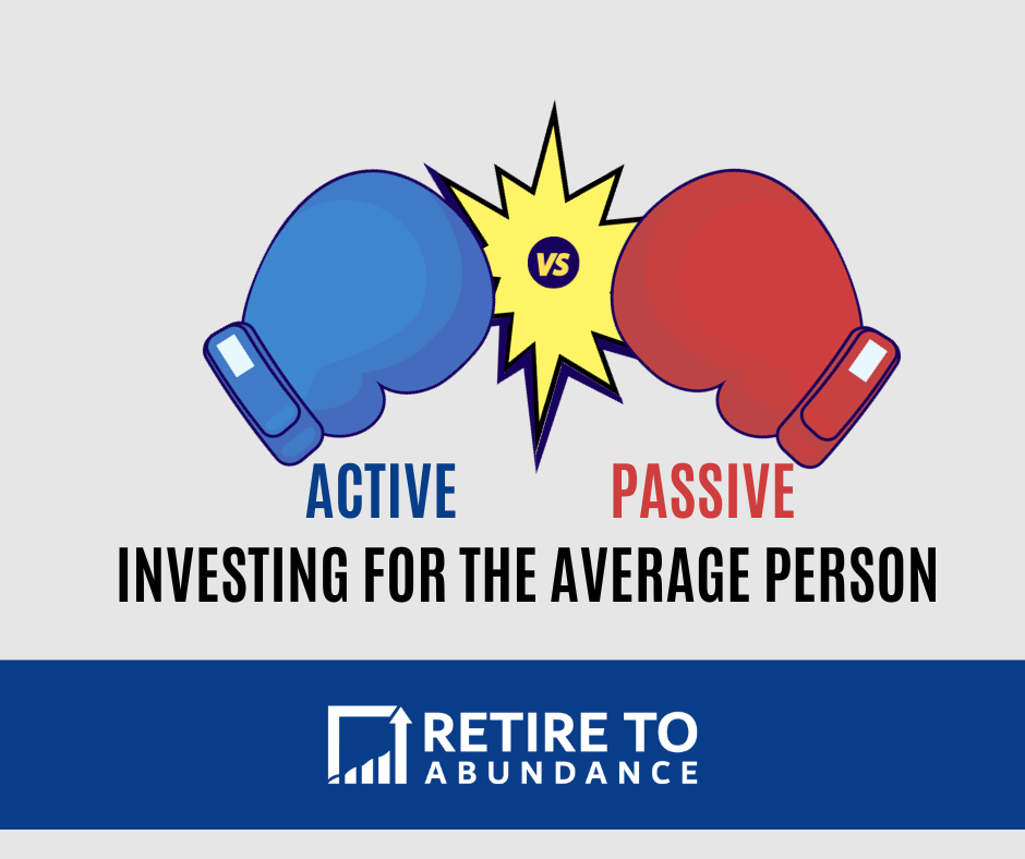 Active vs. Passive investing: which is better. Image of boxing gloves.