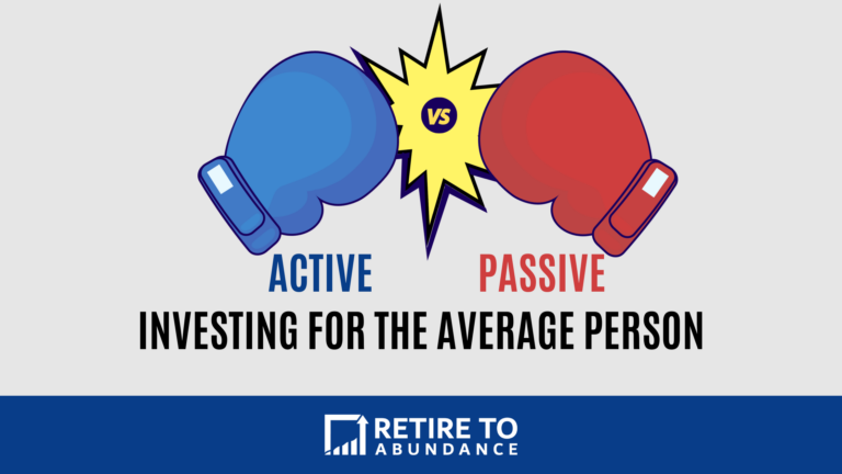 Why active vs passive investing isn't even a fight for average people. Blog image.
