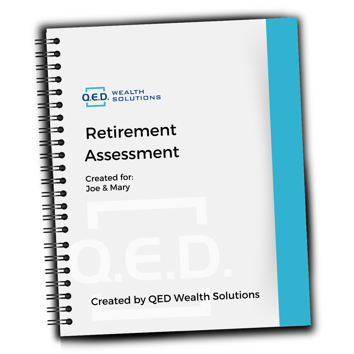 Image of free retirement assessment notebook.