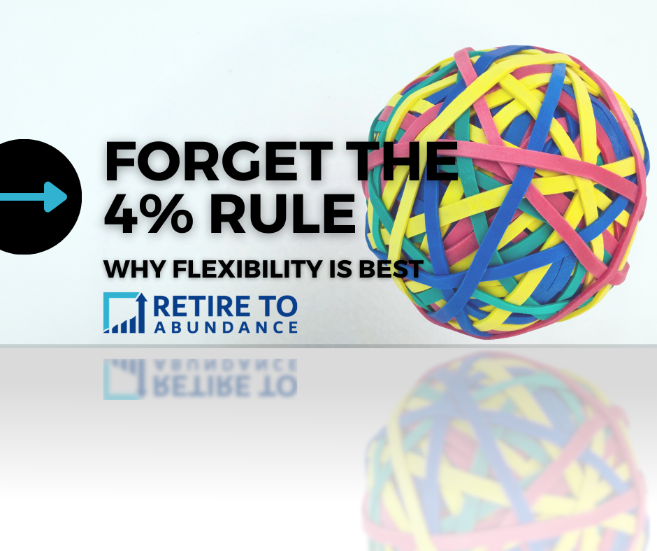 blog image with text "forget the 4% rule, why flexibility is best" and image of a ball a rubber bands